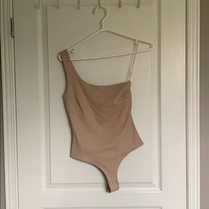 Nude One-Shoulder Bodysuit
